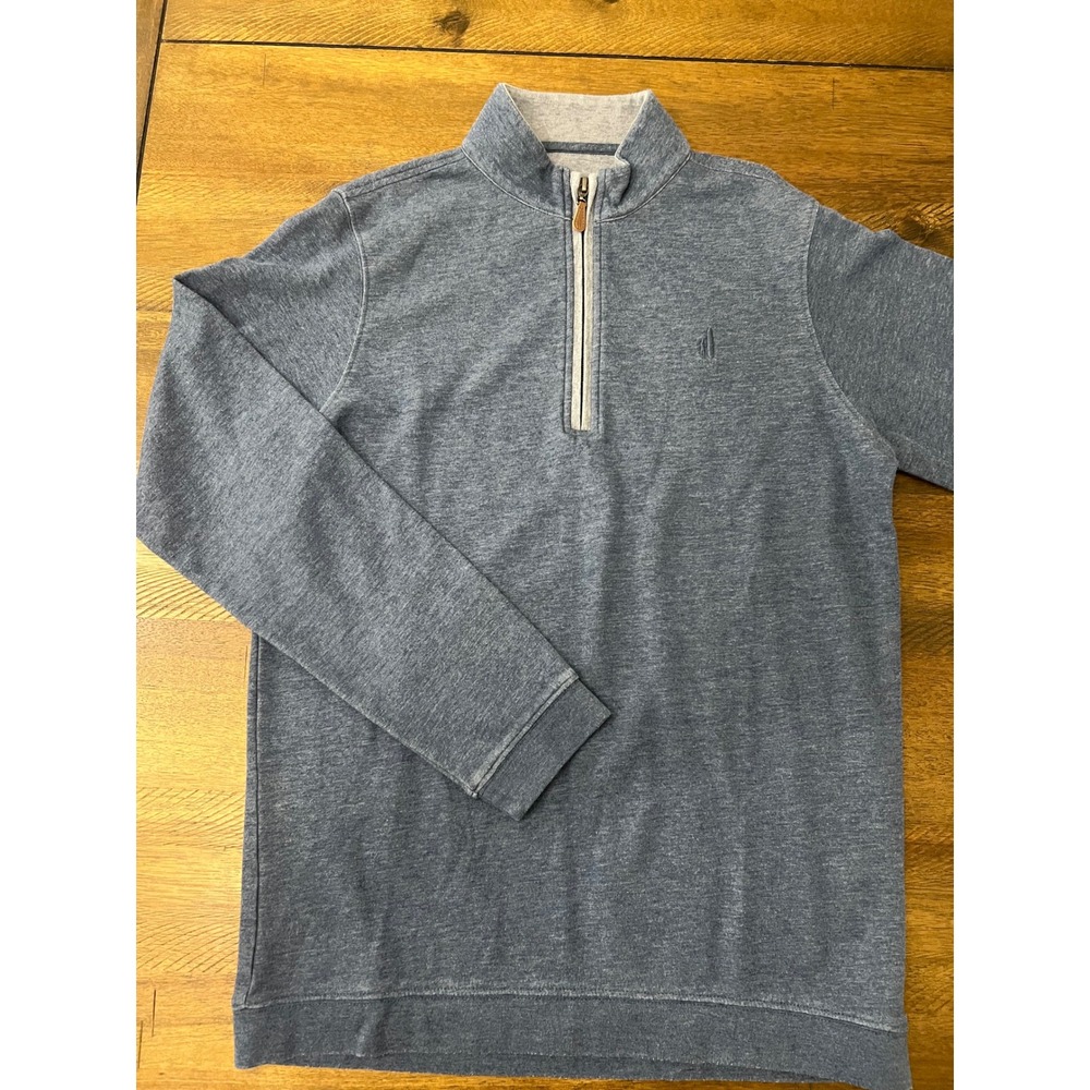 Johnnie O Pullover Shirt Boy's Blue Quarter Zip Long Sleeve Size 16